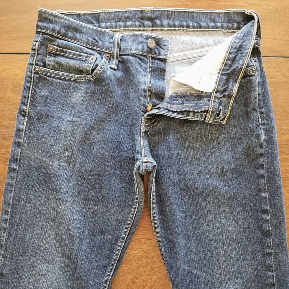 Levi's 511 Slim Fit Jeans Men W31 L30 Thunder Dark Blue Wash PC9-04511-0535 - Picture 5 of 12